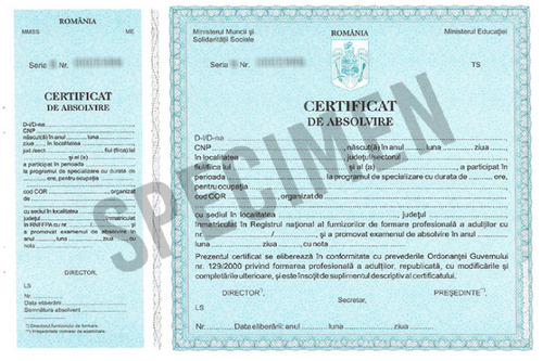 Certificat Specializare